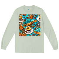 Matcha more espresso less despresso coffee with leopard seamless pattern bbs Long Sleeve Tee - BundleAndBundleShop