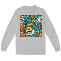 Moon Dust more espresso less despresso coffee with leopard seamless pattern bbs Long Sleeve Tee - BundleAndBundleShop