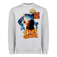 Heather Grey bark at the moon Heavyweight Sweatshirt - artisFamous
