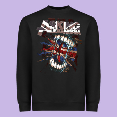 Asking Alexandria Flag Heavyweight Sweatshirt Designed By Artisfamous