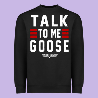 Top Gun Talk To Me Goose Distressed Heavyweight Sweatshirt Designed By Artisfamous
