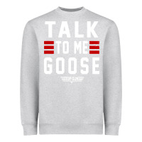 Heather Grey top gun talk to me goose distressed Heavyweight Sweatshirt - artisFamous