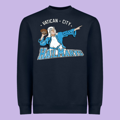 Vatican City Hailmarys Heavyweight Sweatshirt Designed By Artisfamous