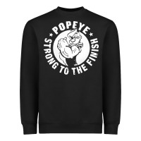 Black strong to the finish Heavyweight Sweatshirt - artisFamous