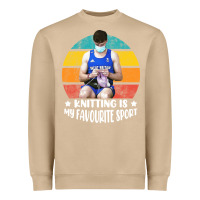 Mushroom tom daley knitting is my favourite sport  3 Heavyweight Sweatshirt - artisFamous