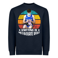Navy tom daley knitting is my favourite sport  3 Heavyweight Sweatshirt - artisFamous