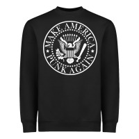 Black funny make america punk again vintage rock seal Heavyweight Sweatshirt - artisFamous