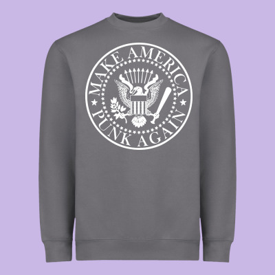Funny Make America Punk Again Vintage Rock Seal Heavyweight Sweatshirt Designed By Artisfamous