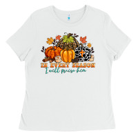 White in every season i will praise him Ladies Tee - CowGirlArtShop