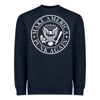 Navy funny make america punk again vintage rock seal Heavyweight Sweatshirt - artisFamous