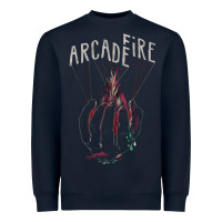 Navy arcade fire hand Heavyweight Sweatshirt - artisFamous