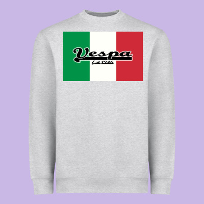 Vespa Motorcycle Heavyweight Sweatshirt Designed By Artisfamous