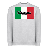 Heather Grey vespa motorcycle Heavyweight Sweatshirt - artisFamous