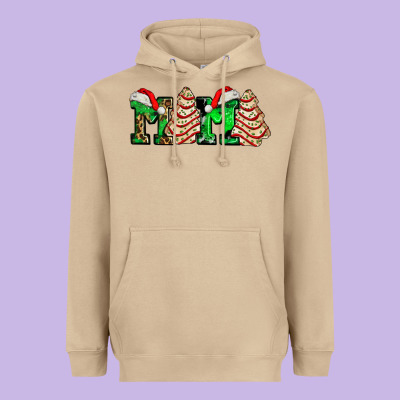 Mama With Christmas Tree Cake Ado Heavyweight Hoodie Designed By Adodesignshop