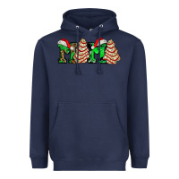 Navy mama with christmas tree cake ado Heavyweight Hoodie - AdoDesignShop