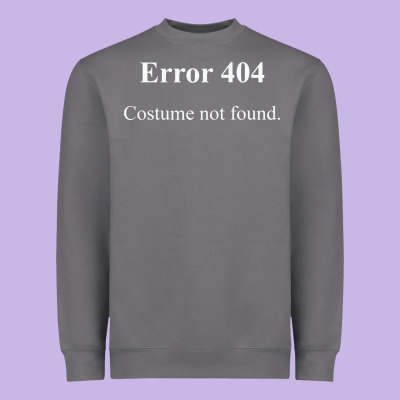 404 Costume Not Found In White Version Heavyweight Sweatshirt Designed By Artisfamous