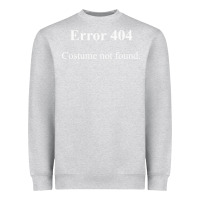 Heather Grey 404 costume not found in white version Heavyweight Sweatshirt - artisFamous