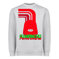 Heather Grey fu manchu Heavyweight Sweatshirt - artisFamous
