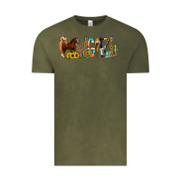 Vintage Olive Cowgirl Horse Min Vintage Tee - CowCowDesign