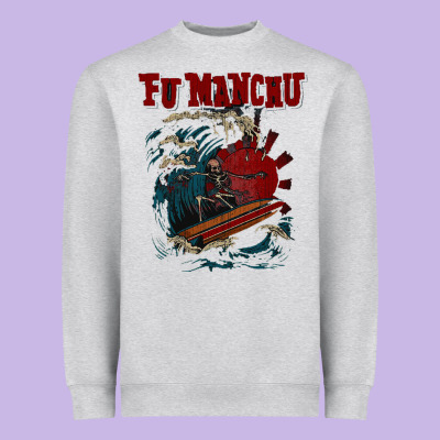 Fu Manchu Heavyweight Sweatshirt Designed By Artisfamous