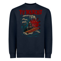 Navy fu manchu Heavyweight Sweatshirt - artisFamous