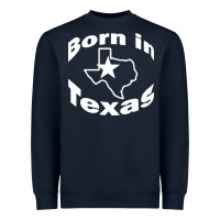 Navy born in texas Heavyweight Sweatshirt - artisFamous