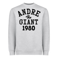 Heather Grey andre the giant 1980 Heavyweight Sweatshirt - artisFamous