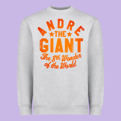 Andre The Giant 8th Wonder Of The World Heavyweight Sweatshirt Designed By Artisfamous