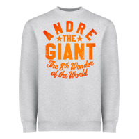 Heather Grey andre the giant 8th wonder of the world Heavyweight Sweatshirt - artisFamous