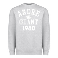 Heather Grey andre the giant 1980 Heavyweight Sweatshirt - artisFamous