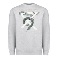 Heather Grey Circa Survive Heavyweight Sweatshirt - artisFamous