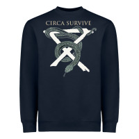 Navy Circa Survive Heavyweight Sweatshirt - artisFamous