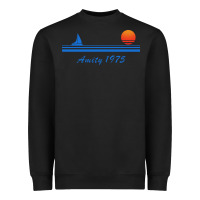 Black amity island 1975 Heavyweight Sweatshirt - artisFamous