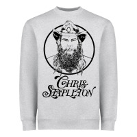 Heather Grey chris stapleton Heavyweight Sweatshirt - artisFamous