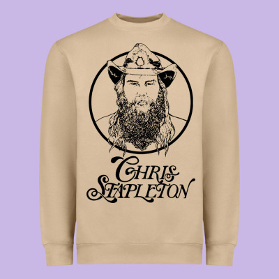 Chris Stapleton Heavyweight Sweatshirt Designed By Artisfamous