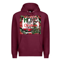 Burgundy christmas homecoming celebration Premium Hoodie - CowhideDigitalArt