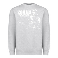 Heather Grey conan the barbarian vintage Heavyweight Sweatshirt - artisFamous