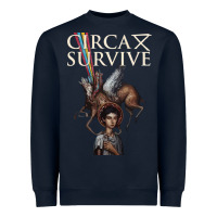 Navy Circa Survive Heavyweight Sweatshirt - artisFamous