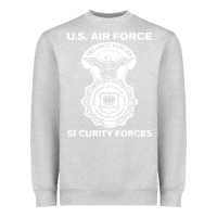 Heather Grey air force security forces Heavyweight Sweatshirt - artisFamous