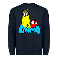Navy larva cartoon Heavyweight Sweatshirt - artisFamous