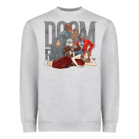 Heather Grey doom breakfast patrol Heavyweight Sweatshirt - artisFamous
