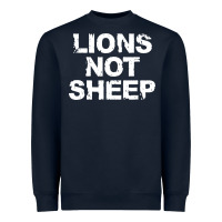 Navy lions not sheep Heavyweight Sweatshirt - artisFamous