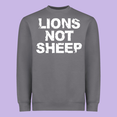 Lions Not Sheep Heavyweight Sweatshirt Designed By Artisfamous
