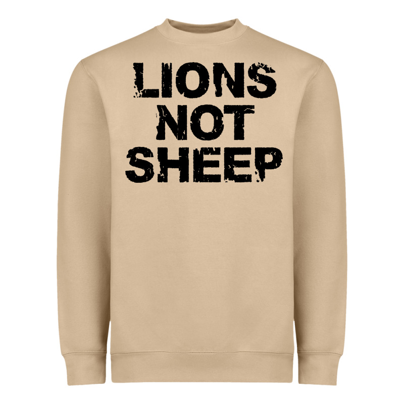 Lions Not Sheep Heavyweight Sweatshirt by artisFamous | Teevron