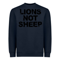 Navy lions not sheep Heavyweight Sweatshirt - artisFamous