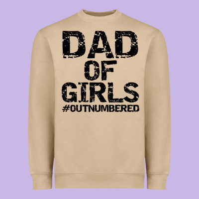 Dad Of Girls Heavyweight Sweatshirt Designed By Artisfamous