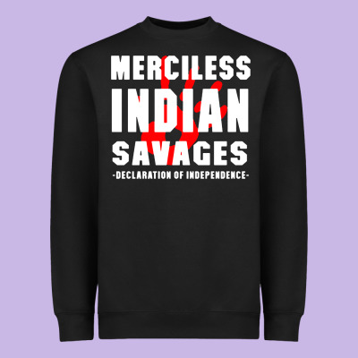Merciless Indian Savages Heavyweight Sweatshirt Designed By Artisfamous
