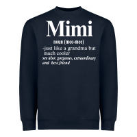 Navy mimi Heavyweight Sweatshirt - artisFamous