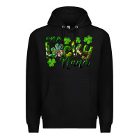 Black St. Patrick's Day One Lucky Nana Premium Hoodie - RanaPortraitStore