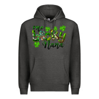 Charcoal Heather St. Patrick's Day One Lucky Nana Premium Hoodie - RanaPortraitStore